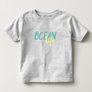 nautisk OCEAN LIFE-skrift T Shirt