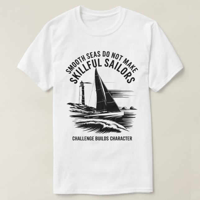 Nautisk offertutmaning Bygger tecken T Shirt (Design framsida)