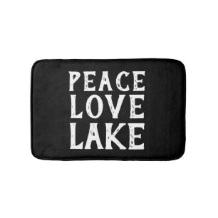 Nautisk PEACE - KÄRLEK - SJÖ Badrumsmatta