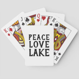 Nautisk PEACE - KÄRLEK - SJÖ | Casinokort