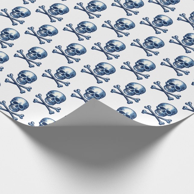Nautisk - Pirat / Skull & korsben Presentpapper (Hörn)