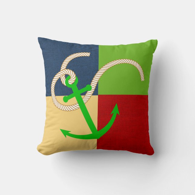 Nautisk punktdiagram med ankare kudde (Framsida)