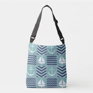 Nautisk Quilt All-Over-Print Väska