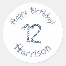 Nautisk repets blåvita anpassningsbar