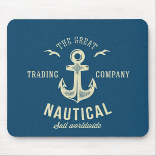 Nautisk Retro logotyp Musmatta