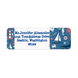 Nautisk returadress etikett