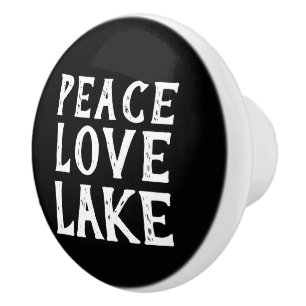 Nautisk roligt PEACE - KÄRLEK - SJÖ Knopp