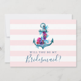 Nautisk Rosa kommer att bli mitt Bridesmaid-kort