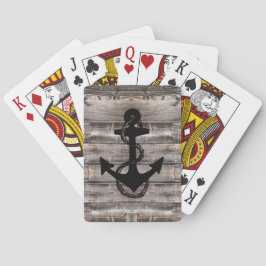 Nautisk rundvirke ANCHOR + rep | Casinokort