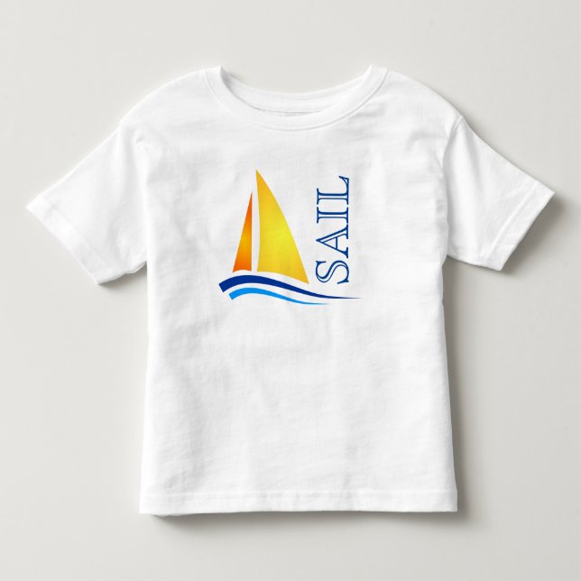 Nautisk segel Modern Tee Shirt (Framsida)