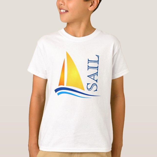 Nautisk segel Modern Tee Shirt (Framsida)