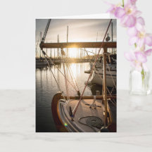Nautisk segelbåt och solnedgångsfotografering
