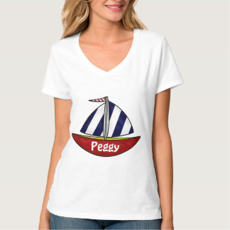Nautisk segelbåtT-tröja T Shirt