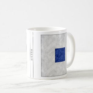 Nautisk signalsjö - Flagga för vattenfärg Kaffemugg