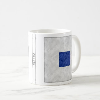 Nautisk signalsjö - Flagga för vattenfärg Kaffemugg