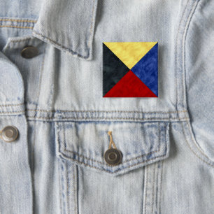 Nautisk signalsjö - Flagga för vattenfärg Knapp