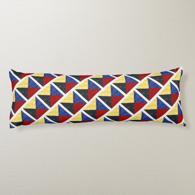 Nautisk signalsjö - Flagga för vattenfärg Kroppskudde (Baksidan)