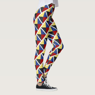 Nautisk signalsjö - Flagga för vattenfärg Leggings