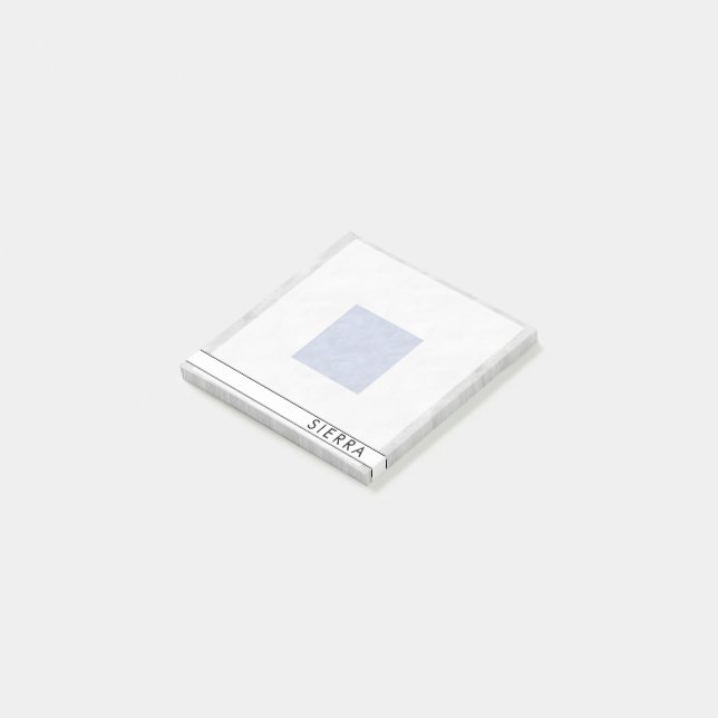 Nautisk signalsjö - Flagga för vattenfärg Post-it Block (Vinklad)