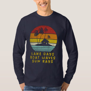 Nautisk sjö-dagarsbåt vid Vinkara Sol T Shirt