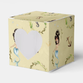 Nautisk Sjöjungfru för vattenfärg Presentaskar