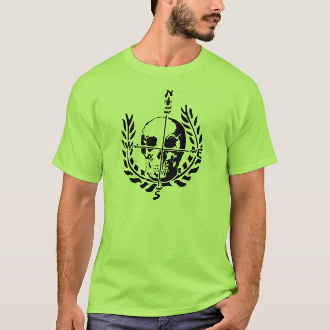 Nautisk skallelogotyp T Shirt (Framsida)