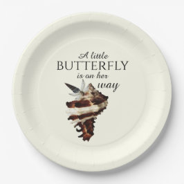 Nautisk snäcka under havsbottnen öknar chic-fjäril