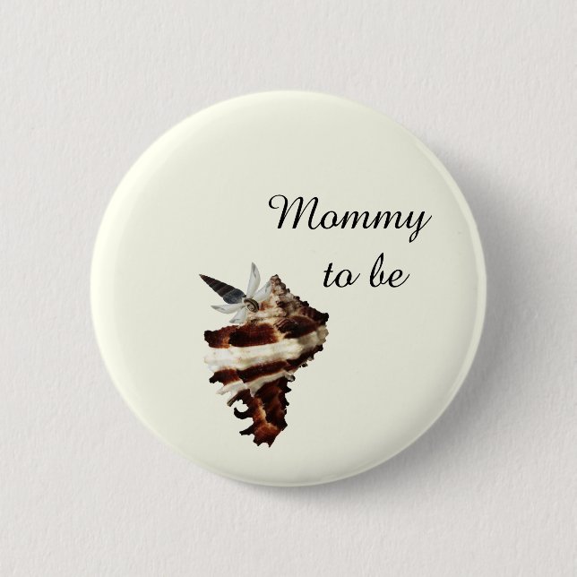 Nautisk snäcka under havsbottnen öknar chic-fjäril knapp (Framsida)