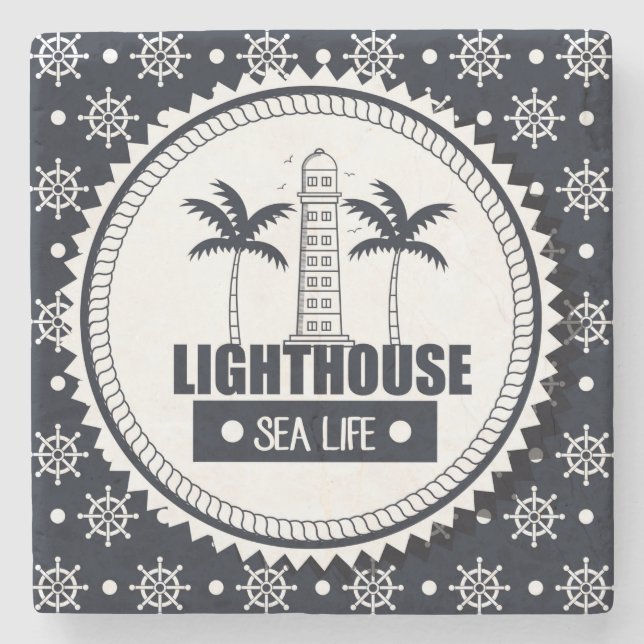 Nautisk sten underlägg (Framsidan)