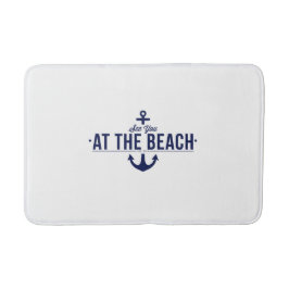 Nautisk stilfull badmatta badrumsmatta