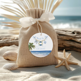 Nautisk strand Baby Shower Tack Favor Gåvor Etiketter