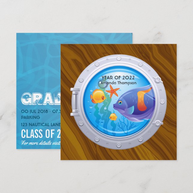 Nautisk Studenten Inbjudningar (Fram/baksida)