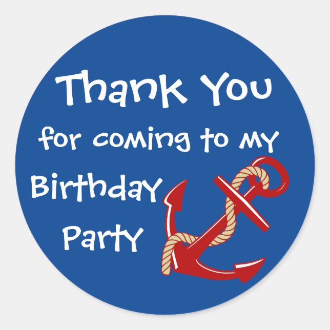 Nautisk Tack Runt Klistermärke (Framsida)