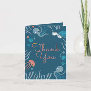 Nautisk Tack under Sea Baby Shower Kort
