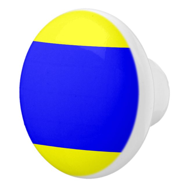 Nautisk teckenkod Flagga Brev D Delta Knopp (Höger)