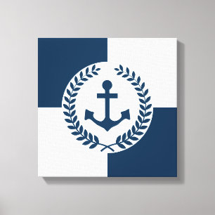 Nautisk temadesign canvastryck