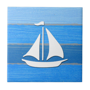 Nautisk temadesign kakelplatta