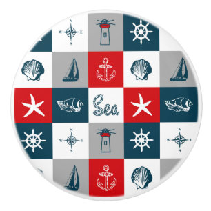 Nautisk temadesign knopp