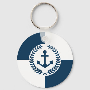 Nautisk temadesign nyckelring