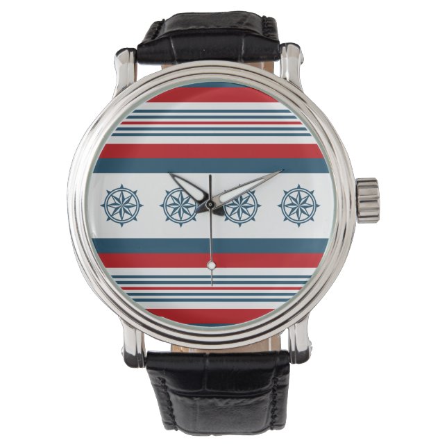 Nautisk tematisk design armbandsur (Framsida)