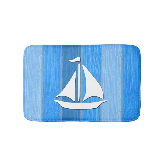 Nautisk tematisk design badrumsmatta (Framsidan)
