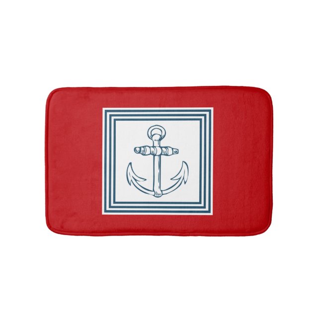 Nautisk tematisk design badrumsmatta (Framsidan)