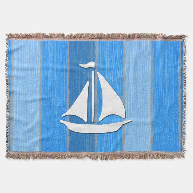 Nautisk tematisk design filt (Framsidan)
