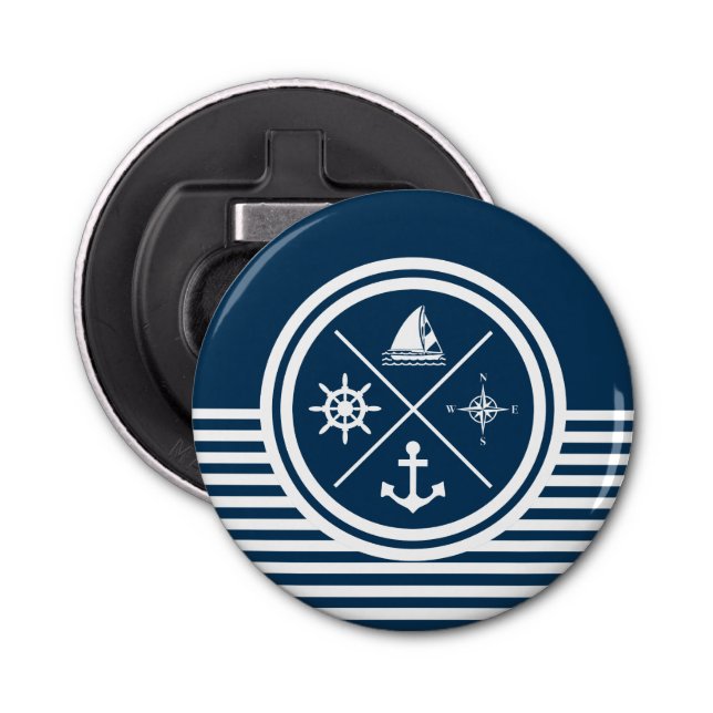 Nautisk tematisk design flasköppnare (Framsidan)