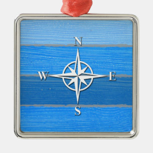Nautisk tematisk design julgransprydnad metall