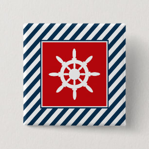 Nautisk tematisk design knapp