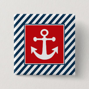 Nautisk tematisk design knapp