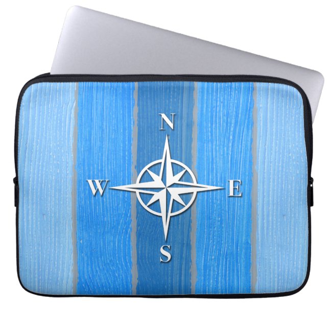 Nautisk tematisk design laptop fodral (Framsidan)