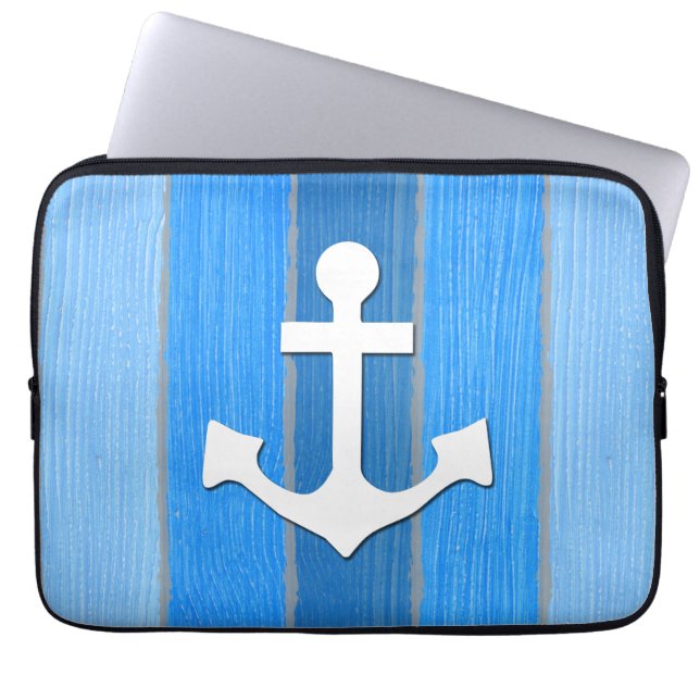 Nautisk tematisk design laptop fodral (Framsidan)