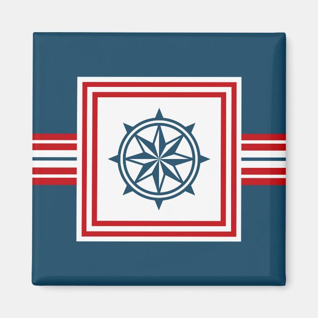 Nautisk tematisk design magnet (Framsidan)